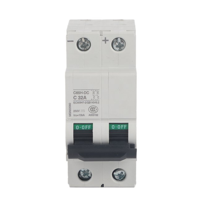 Disyuntor en V, Disyuntor eléctrico en miniatura C65H-DC Disyuntor de CC Disyuntor en miniatura Máxima comodidad