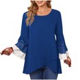 thumbnail image 2 of BEFOKA Shirts for Women Casual Tee Shirts 2025 Long Sleeve Crew Neck Basic Tees Shirts Pullover Tops for Women Trendy Print Sweatshirts Winter Fall Outfits Clothes Plus Size S_XXXXXL, 2 of 6