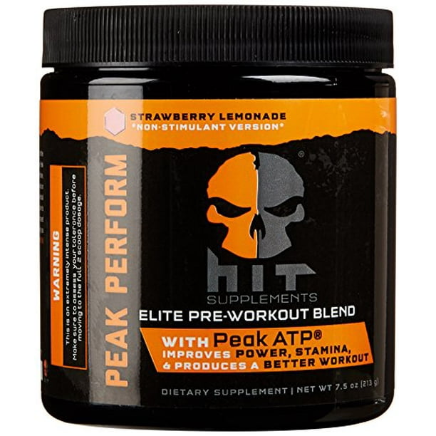 Hit Supplements Peak Perform Non Stim Pre Workout Powder 7 5 Oz Walmart Com Walmart Com