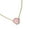 Pink, variant on Stylish Multicolor Aventurine Shell Pendant Necklace, Adjustable Copper Chain Accessories for Casual/Formal Outfits