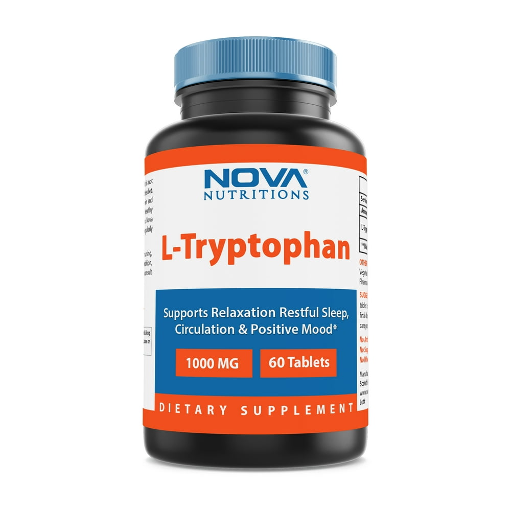 Nova Nutritions LTryptophan 1000 mg 60 Tablets Tryptophan