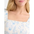 thumbnail image 3 of The Pioneer Woman Smocked Flutter Midi Dress, Sizes S-XXL, Women’s, 3 of 4