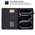 thumbnail image 2 of GSFY Case for iPad Pro 11 Inch (M4) 2024 (5th Gen), PU Leather Slim Wallet Stand Protective Smart Shell with Auto Sleep Wake Feature for iPad Pro 11 Inch Tablet, Black Blocks, 2 of 8