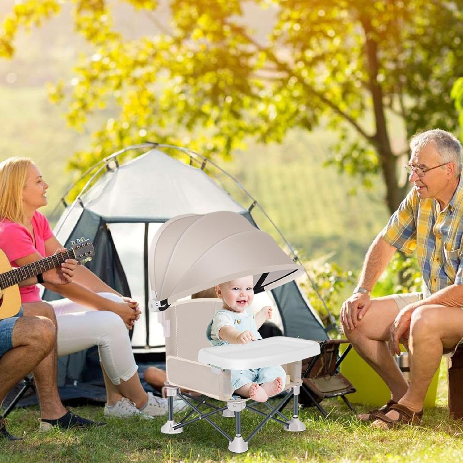 Baby beach chair with tray 2025