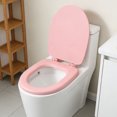 thumbnail image 4 of unbranded Cubierta De Asiento De Inodoro Rosa Con Espuma Acolchada Cómoda Y Silencioso Para Hogar, 4 of 8