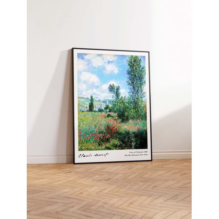 POSTER Monet View of Vétheuil Print, Claude Monet Print, Monet Art Print, Impressionism, Monet Art Poster, Monet Vintage Wall Art Sizes A2 A3 A4-UNFRAMED