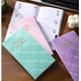 thumbnail image 2 of Bxaolu Daily Planner A6 Mini Notebook Pocket Agenda, Small Planner, 128 Pages, 3.78" x 6.8" Pocket Calendar Planner For Women Men Home Office Supplies, Purple, 2 of 7