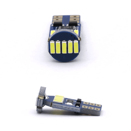 T10/192/194/168 white LED bulbs for interiors, super bright, 2 bulbs