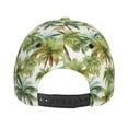 thumbnail image 4 of Picia Green Hawaii Palms pattern Trucker Low Profile Hat Men Women Baseball Cap Dad Hat Adjustable Unconstructed Plain Cap, 4 of 9