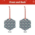 thumbnail image 2 of Sikiie Popcorn With Glasses Acrylic Christmas Ornament Pendant Christmas Ornaments Hanging Ornament for Christmas Winter New Year Party -Hexagon, 2 of 7