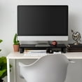 thumbnail image 4 of IRIS 1 Tier Computer Monitor Stand for Desk, Black, 4 of 8
