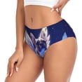 thumbnail image 2 of Fotbe Night Sky Winged French Bulldog Calzones Estampados para Mujer – Ropa Interior de Algodón, Cómoda, Suave y Elástica-Medium, 2 of 6