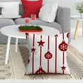 thumbnail image 3 of Christmas Savings Clearance! FELTREE Christmas Pillow Cover with Red Christmas Tree Snowflake Print Pillowcase Holiday Sofa Decoration Cushion Cover, 3 of 5