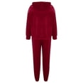 thumbnail image 6 of Velour Tracksuit Womens 2 Pieces Joggers Outfits Jogging Sweatsuits Set Soft Sports Hoodie Sweat Suits Pants Womens Clothes, 6 of 7