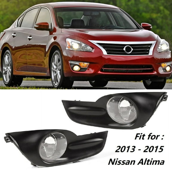 2pcs Fog Driving Light Lamp Bulb Assembly Fit for 2013 2014 2015 Nissan Altima, Front Left & Right