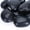 Black 3-4 Inch, variant on 20lbs White Rocks for Landscaping, 2-3 inch Decorative Rocks for Plants Indoor, Large Polished River Rocks for Garden, Outdoor Landscaping, Walkways, Yard, Plants Pots, Vases, Crafts