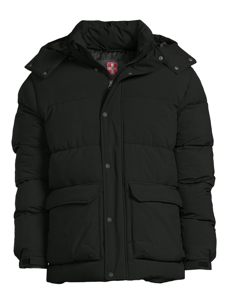 Swiss Tech Quilted Puffer Jacket - Wind & Water Resistant