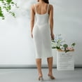 thumbnail image 5 of KOMOO Women Crochet Dress Sleeveless Backless Ribbed Knitted Slim Midi Dress, 5 of 9