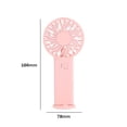 thumbnail image 3 of Ventilador deportivo de mano Ventilador pequeño con carga USB para acampar Senderismo Pesca (Rosa), 3 of 3
