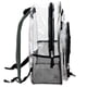 thumbnail image 3 of Mochila transparente grande y resistente: mochila transparente de PVC transparente a prueba de congelación con correas ajustables para el trabajo, control de seguridad, eventos deportivos (negro), 3 of 8