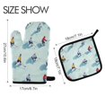 thumbnail image 2 of Yayeee Oven Mitts and Pot Holder Set of 2 Heat Resistant Kitchen Gloves Baking Hot Pad, Ice Hockey, 2 of 5