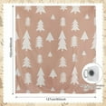 thumbnail image 2 of Christmas Tree Blankets Neutral Brown Christmas Decor Minimalist Flannel Fleece Throw Blanket for Bed Sofa Winter Decor 50 x 60 Inches, 2 of 6