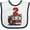 White and Navy, variant on Inktastic 2nd Birthday Fire Truck Boys or Girls Baby Bib