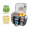 thumbnail image 2 of FORMRS Insulated Cooler Bag 24 Cans Capacity Soft Leakproof Lunch Box with Side Pockets, Purple Seaside, 2 of 7