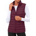 thumbnail image 2 of Fantaslook Duck Down Womens Puffer Vest Packable Quilted Sleeveless Zip Up Coat Water-Resistant Winter Outerwear with Pockets, 2 of 9