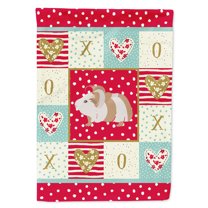 Carolines Treasures CK5434GF Silkie Guinea Pig Love Flag Garden Size Small multicolor