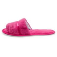 thumbnail image 2 of LAVRA Women's Terry Slippers Open Toe House Shoes Fuzzy Slip On Slides, 2 of 4