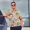 thumbnail image 4 of Balery Owl Back To School Camisa Polo de Hombre con Estampado, de Manga Corta y Tejido Medio, Camisa Tipo Golf Polo-Large, 4 of 6