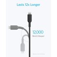 thumbnail image 5 of Anker 6ft USB Type C Fast Charging Cable Data Sync Lightning Charger Cable [Black], 5 of 7