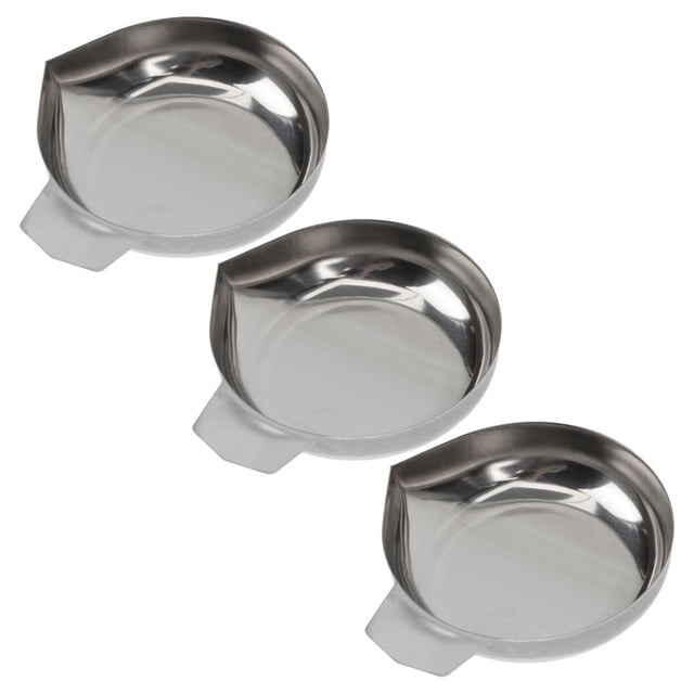 unbranded 3Ud Bandejas De Pesaje Metálicas Para Polvo Y Joyería Cómodo Y Seguro Uso Múltiple