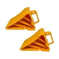 thumbnail image 1 of Calzos para ruedas de alta resistencia, repuestos de accesorios para coche, duraderos, 2 piezas 22x15x10cm amarillo, 1 of 8