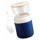 thumbnail image 1 of Recipiente para yogur, termo para alimentos de 2 niveles, de acero inoxidable Azul, 1 of 9