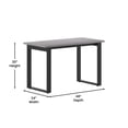 thumbnail image 5 of BizChair Commercial 48x24 Conference Table with 1" Thick Double Sided Laminate Table Top with PVC Edging and Heavy Duty U-Frame Steel Base, Gray Oak, 5 of 11