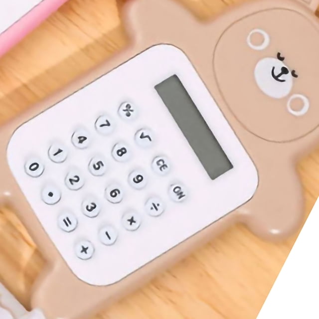 Calculadora portátil con forma de oso Jadeshay Mini Calculadora APS