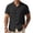 Black, variant on Men's Linen Button Down Shirt Summer Camp Collar Short Sleeve Shirts Fashion Casual Daily Tops Lightweight,Brown(XXXL)
