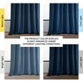 thumbnail image 2 of HPD Half Price Drapes Basic Deluxe Velvet Room Darkening Curtains with Rod Pocket - 2 Panels Set - Window Curtains for Living Room & Curtains for Bedroom, 50W X 84L, Deep Cobalt Blue, 2 of 12