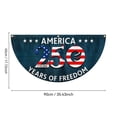 thumbnail image 4 of YaoZQ 250th Anniversary Patriotic Bunting Flag, 1776-2026 Years of Freedom Fan Banner, 3x1.5 ft Polyester Semi-Circle Pleated Flag for July 4th Memorial Day Outdoor Decor, 4 of 9