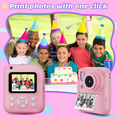 thumbnail image 6 of Kidsjoy Kids Instant Print Camera,1080P Print Camera for kids,Christmas Birthday Gifts for Girls Boys Age 3-12 with 3 Roller Photo Paper (Pink), 6 of 8