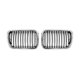 thumbnail image 2 of Car Chrome+Matte Black Front Kidney Grilles for BMW E36 3 Series, 2 of 5