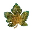 thumbnail image 5 of Hyasfey Elegant Maple Leaf Shape Brooch Shining Rhinestones Inlaid Pin Sweater Coat Badge Clothes Accessories, 5 of 8