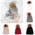 thumbnail image 4 of Zukuco 2PCS Toddler Baby Knit Hat Scarf Neckwarmer Winter Warm Beanie Hat Ski Cap, 4 of 7