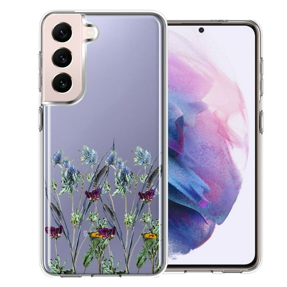 MUNDAZE Case For Samsung Galaxy S22 Plus Country Dried Flowers Phone Cover