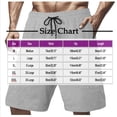 thumbnail image 2 of Mgmyaa Mens Casual Shorts Summer Drawstring Elastic Waist Beach Sweat Shorts Texture with Multi-Pockets, 2 of 6