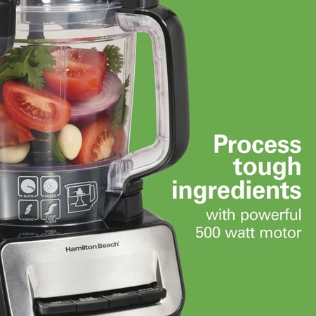 Hamilton Beach - Stack and Snap 14 Cup Duo Food Processor - Black