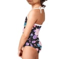 thumbnail image 4 of FOR U DESIGNS Kawaii Axolotl One Piece Swimsuit for Girls 7-8 Years Old Colorful Cow Print Off Shoulder Lace-up Swimming Suit Beach Sport Swimwear, 4 of 6