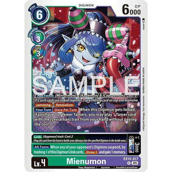 Digimon Sinister Order Rare Mienumon EX10-017